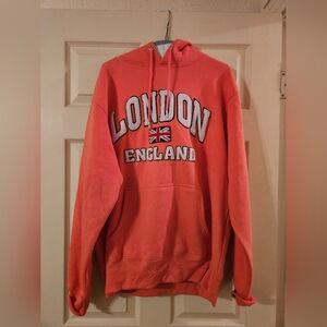 Women's London England Hoodie Sweatshirt Size Large